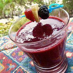 Smoothie de zarzamora y naranja 